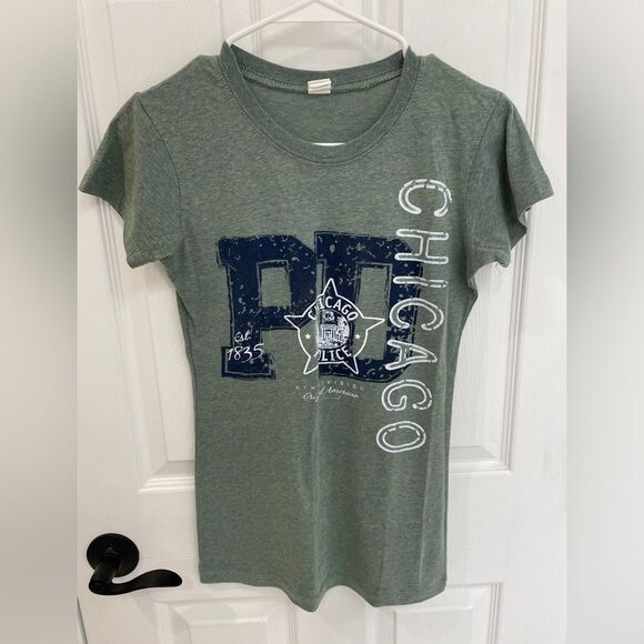 Chicago Police Department Gray Women’s Cut Tshirt Size S - Picture 1 of 4